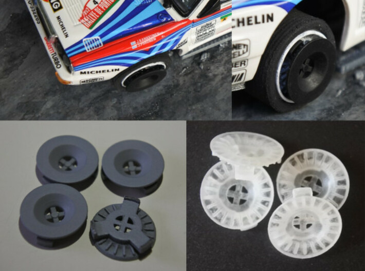 Brake fans for Lancia Delta HF Integrale x4 3d printed 