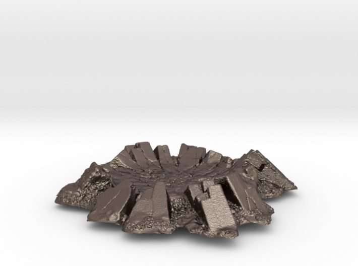 Razor Crest Crater Miniature Scenery 3d printed