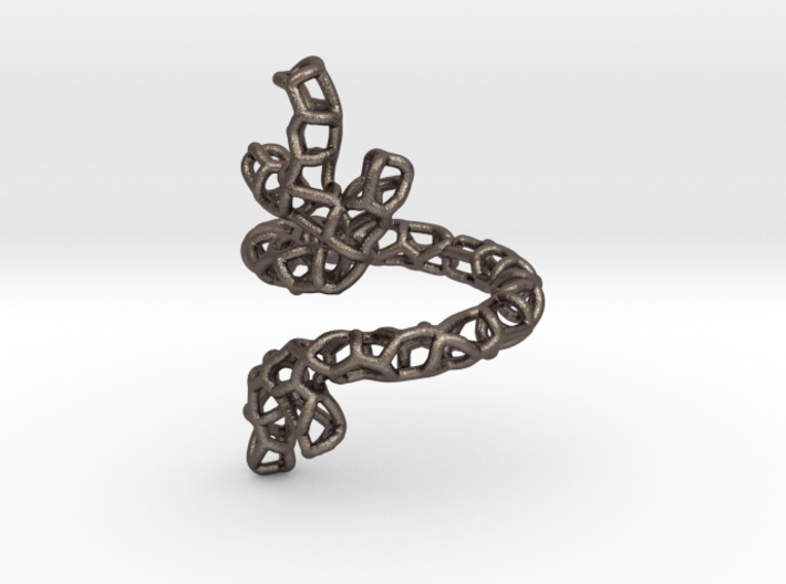 Red Coral Ring sz 7 3d printed