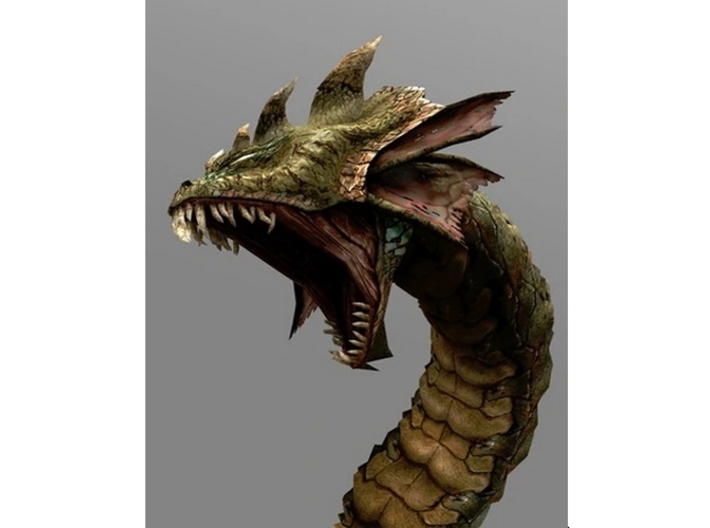Hydra King miniature model fantasy games rpg dnd 3d printed 