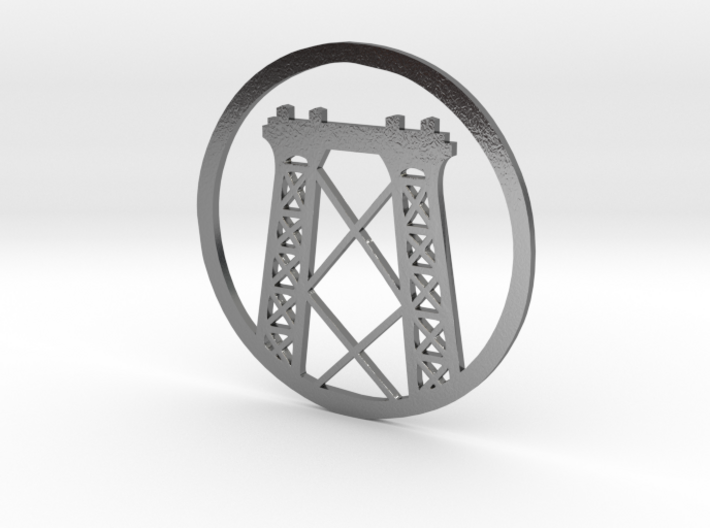 Williamsburg Bridge pendant 3d printed