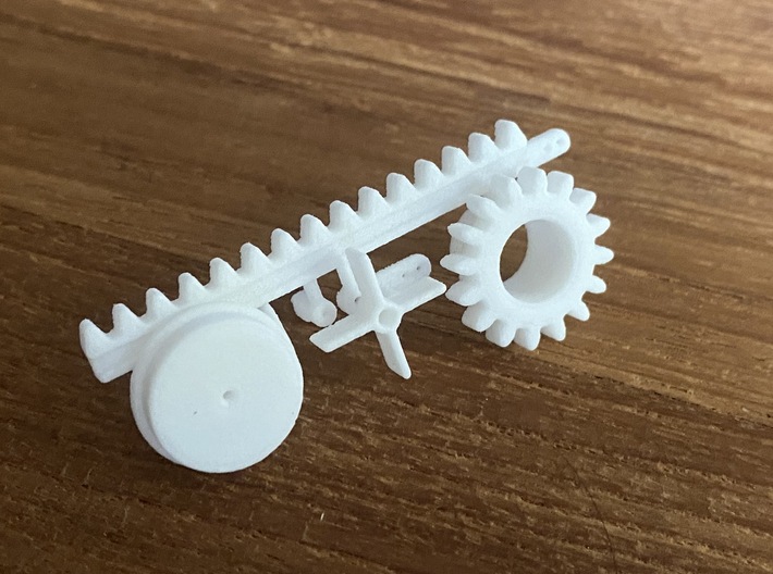 Sinekura 2, Functional parts (1:200, RC) 3d printed parts as they come printed