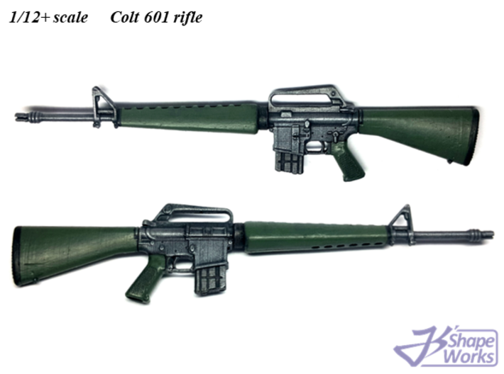 1/12+ Colt 601 rifle 3d printed