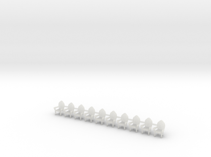 HO Scale Parlor Chairs X10 3d printed