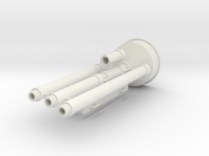 Tremie pipe set for 2000mm piles - scale 1/50 3d printed