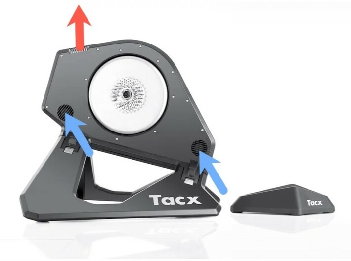 Tacx Neo additional fan housing 3d printed 