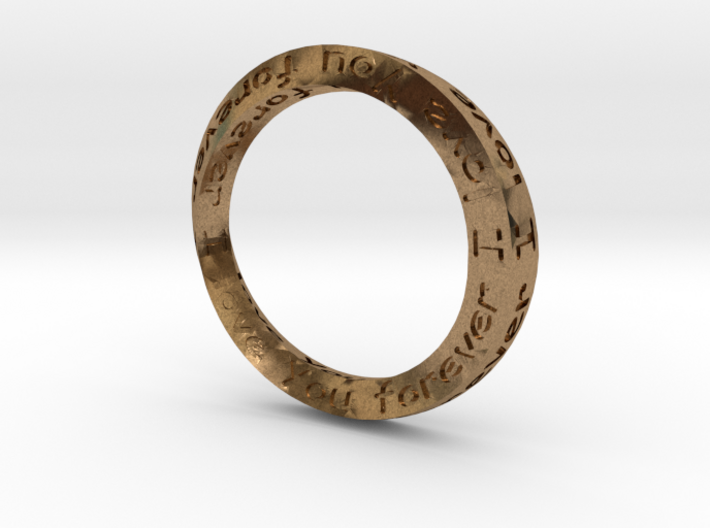 Forever Love 18mm ring 3d printed