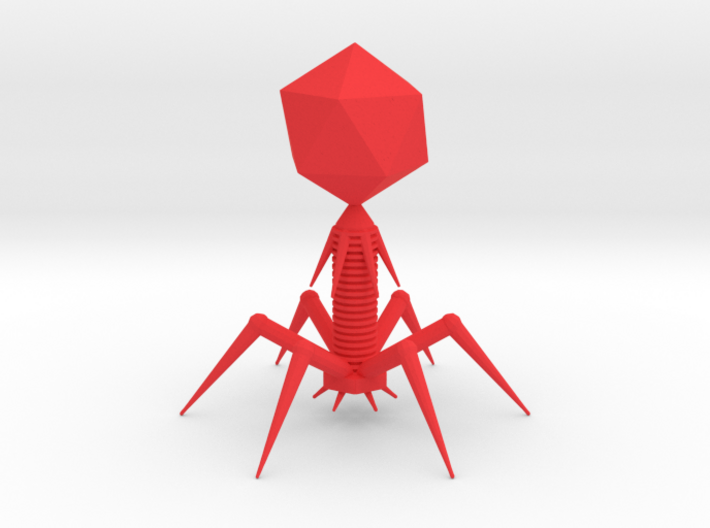 Bacteriophage 3d printed 