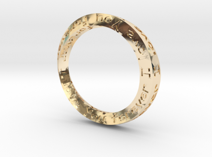 Forever Love 18mm ring 3d printed