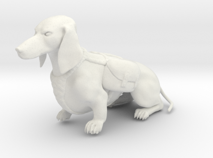 Dachshund - Dogs of War 3d printed