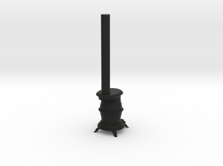 pot belly caboose stove wood or coal stove 3d printed