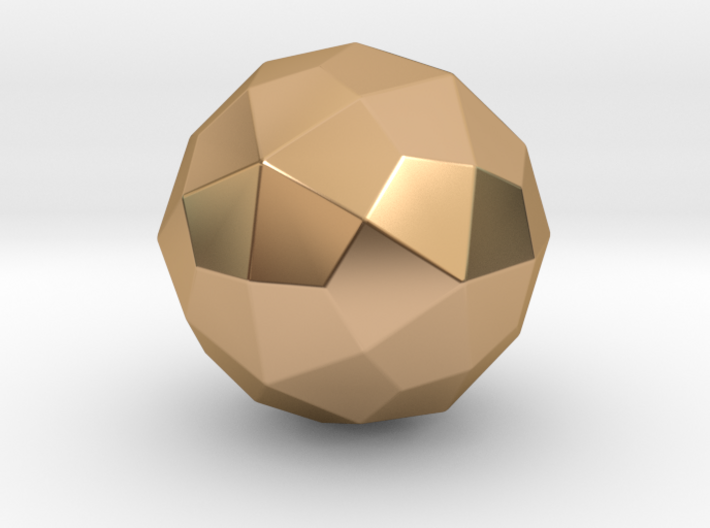 Deltoidal Hexecontahedron - 10mm - Round V1 3d printed