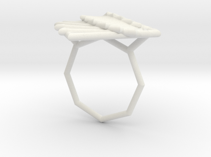 Arithmetic Ring (Size 8) 3d printed 
