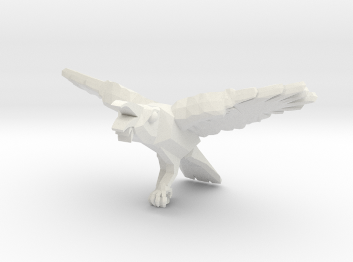 Raven With Wings Spread 1:6 Scale 3d printed