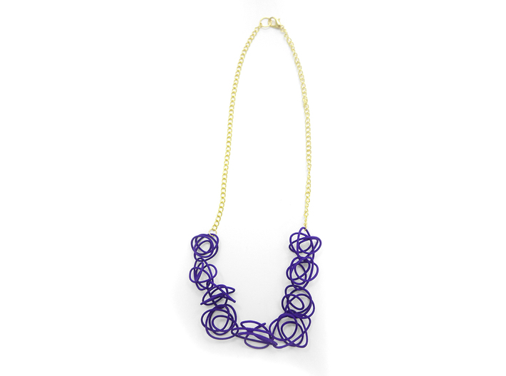 Sprouted Spirals Necklace (Chain) 3d printed