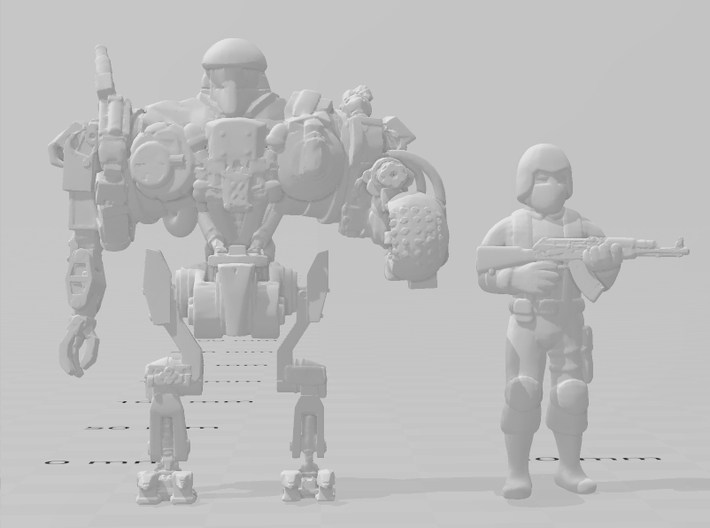Cobra Soldier miniature model game rpg dnd trooper 3d printed 