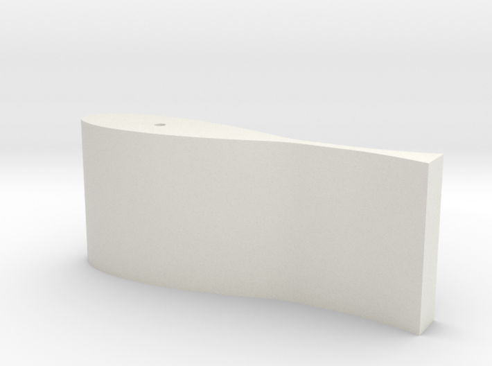7.5 in² Rudder For 1.75&quot; Prop Single Rudder Ships 3d printed