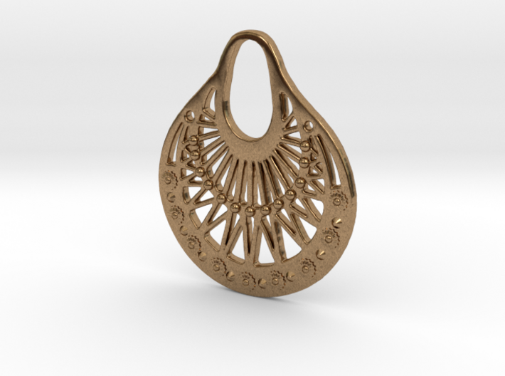 Ornamental Pendant / Earring 3d printed