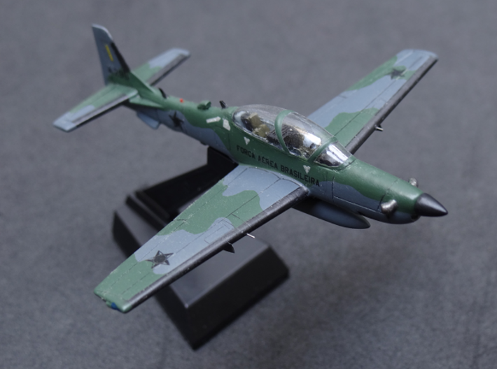 003A Super Tucano in Flight 1/144 3d printed Model printed in Smooth Fine Detail. Painted by Roberto Masukawa