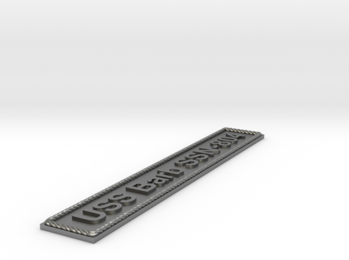 Nameplate USS Barb SSN-804 3d printed