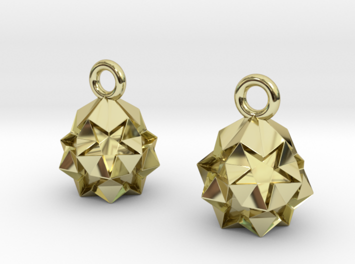 Star Crystal Earring 3d printed 