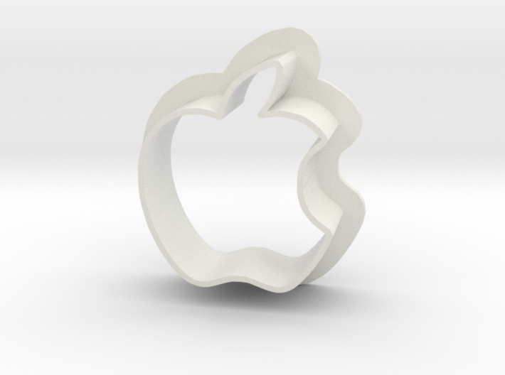 Apple Logo with bite 3d printed