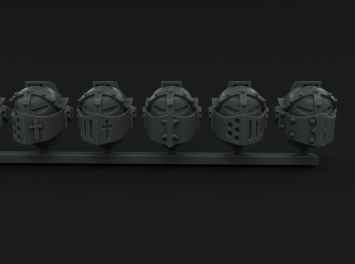 10-20x Knightly Visor Variety Pack Helmets 3d printed 