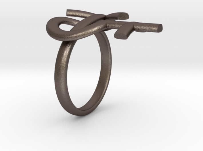 Male Female Ring 3d printed