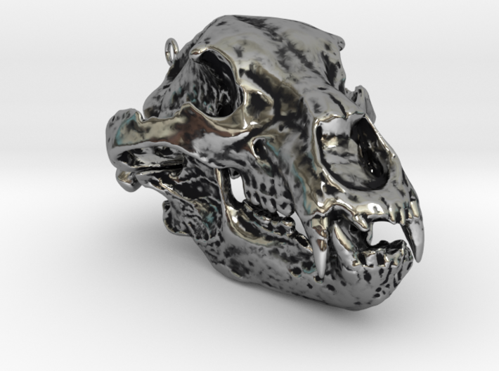 bear_skull_pendant 3d printed