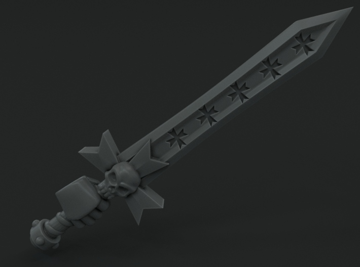 10-20x Templar Crusader Long Swords 3d printed