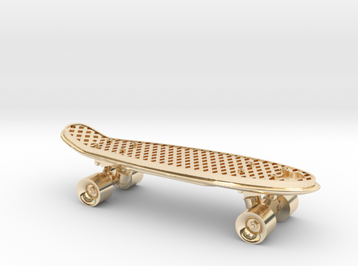 Penny Skateboard charm 3d printed