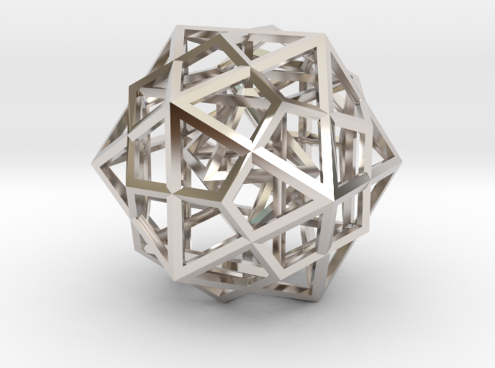 Nested Platonic Solids 60 mm 3d printed