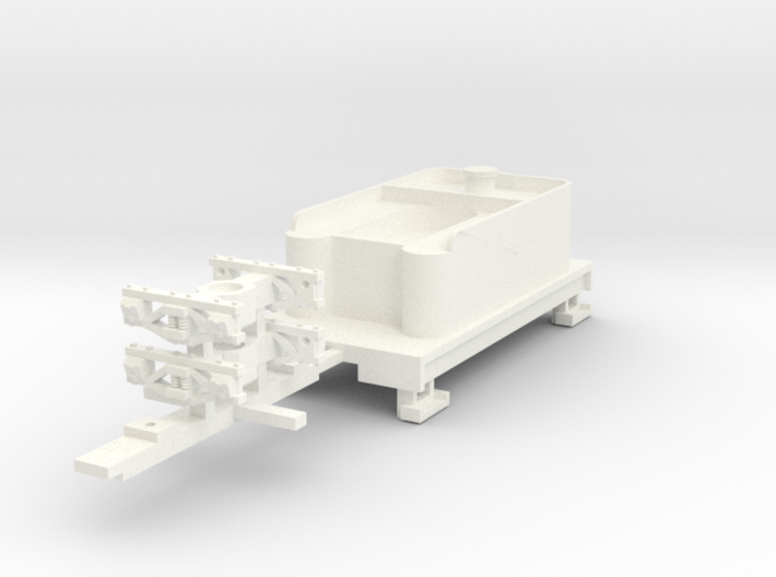 Small 8 wheel Tender for HOn30 F&amp;C loco, A2 3d printed