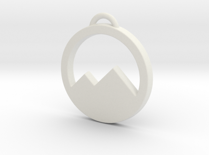 Mountains Pendant- Makom Jewelry 3d printed