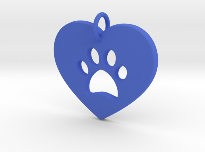 I Love My Dog Pendant- Makom Jewelry 3d printed