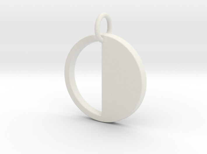 Circle Pendant- Makom Jewelry 3d printed