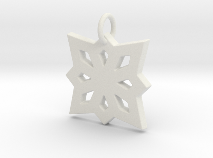 Decorated pendant- Makom Jewelry 3d printed