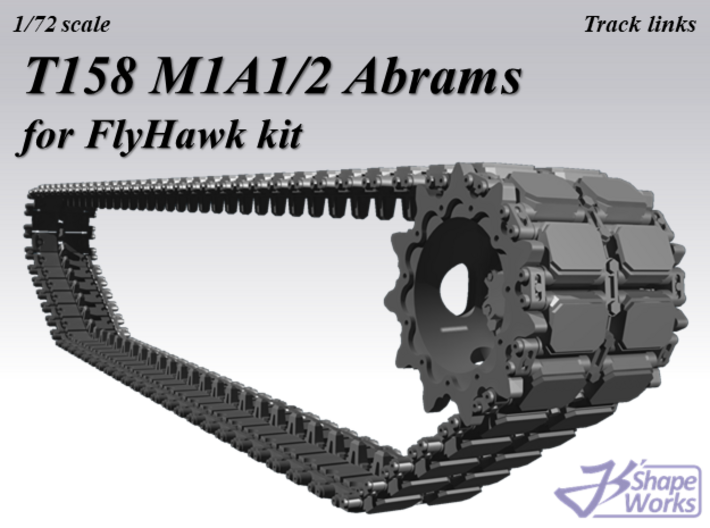 1/72 M1 Abrams T158 track 3d printed