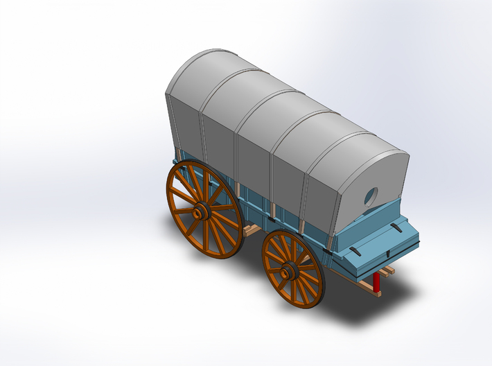 SUPPLY WAGON COVERED 3d printed