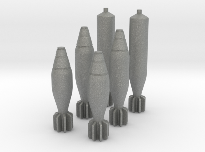 Trekkie1100 Mortar Shell set (5cm height) 3d printed