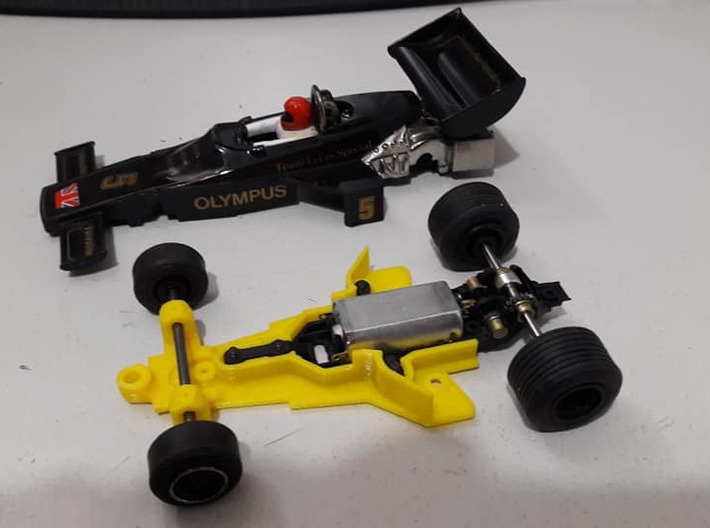 Chassis for Scalextric Lotus 77 F1 (C126) 3d printed 