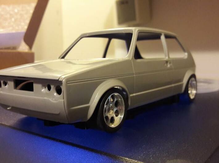 Chassis for Golf GTI Mk1 & Mk2 Escort 1:24th scale 3d printed 