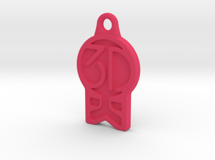 3DKitbash Logo Pendant 3d printed 