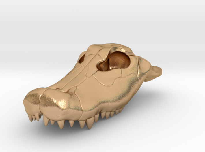 Alligator Skull Pendant - 3DKitbash.com 3d printed