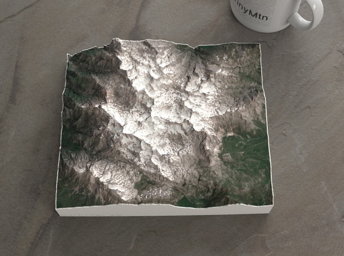 Picos de Europa, Spain, 1:50000 3d printed 