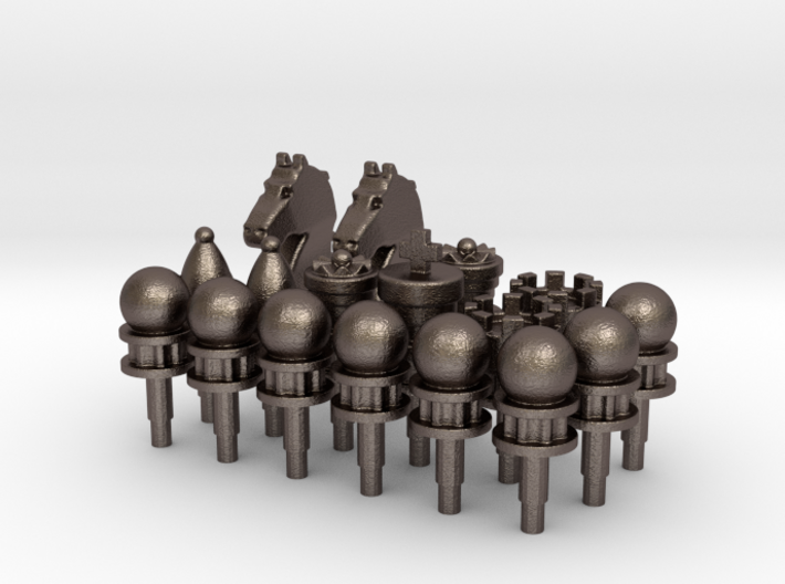 Chess Toppers 16 plus extra queen 3d printed
