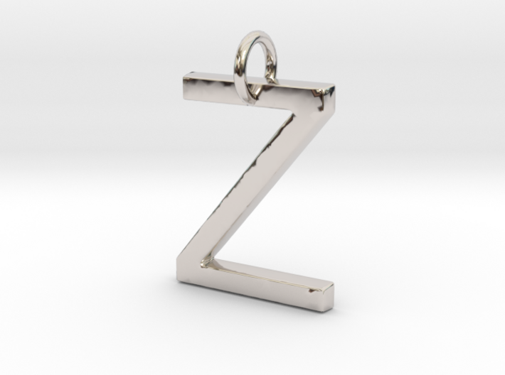 Z Pendant- Makom Jewelry 3d printed