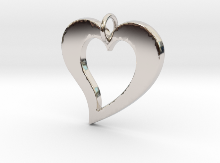Love Heart- Makom Jewelry 3d printed