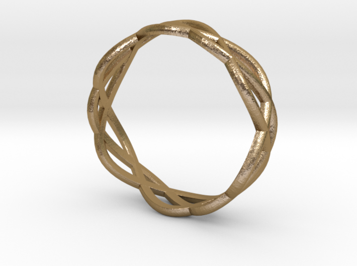 Celtic wedding ring for her 3d printed