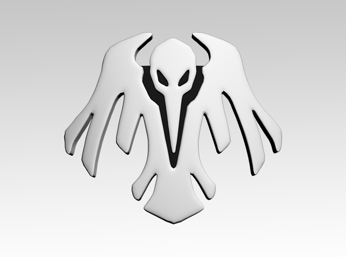 Corrupted Raven Shoulder Icons x50 3d printed Product is sold unpainted.